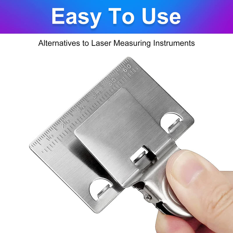  [AUSTRALIA] - 2 Pack Measuring Tape Clip Tool Tape Measure Positioning Clip Fixed Ruler Mark Tools for Corners Clamp Holder Fixed Ruler Mark Used for Most Tape Measures