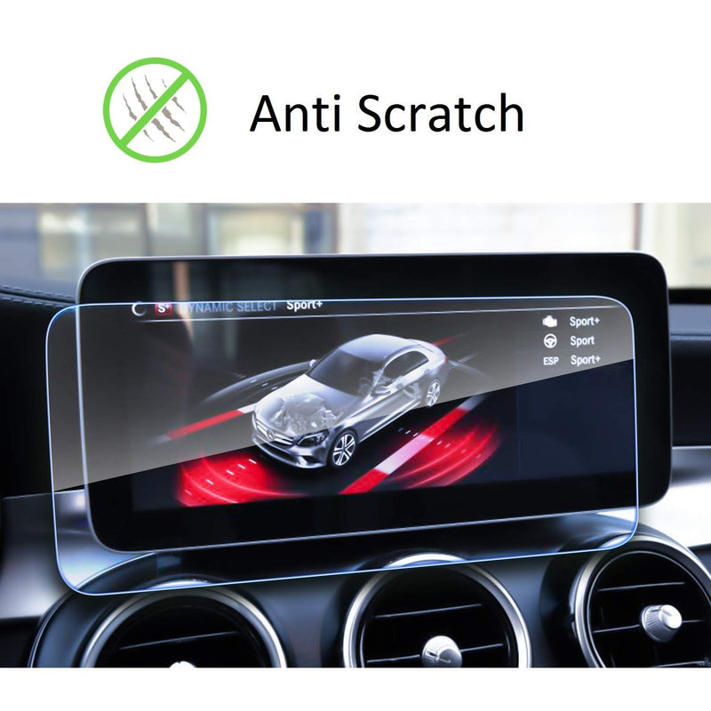 Screen Protector Compatible with 2019 2020 Mercedes Benz C/GLC 10.25inch Touch Screen,ZFM,Anti Glare Scratch,Shock-Resistant, Navigation Protection Accessories Premium Tempered Glass (W205,V253) - LeoForward Australia