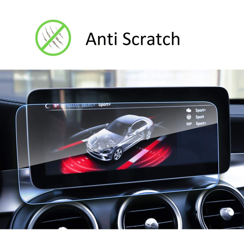 Wonderfulhz Screen Protector Compatible with 2019 2020 Mercedes Benz C/GLC 10.25inch Touch Screen - Anti Glare Scratch,Shock-Resistant, Navigation Accessories Premium Tempered Glass (W205,V253) - LeoForward Australia