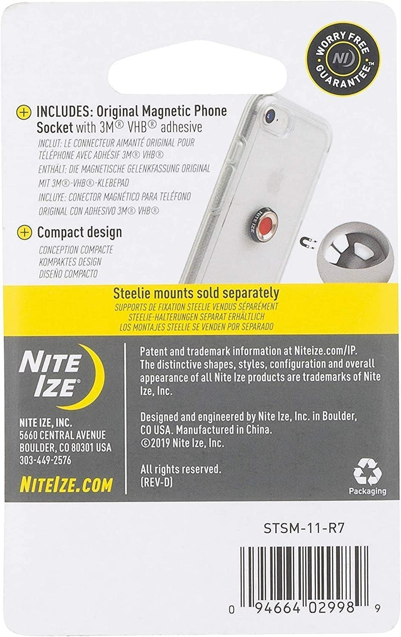  [AUSTRALIA] - Nite Ize Original Steelie Magnetic Phone Socket - Additional Magnet for Steelie Phone Mounting Systems
