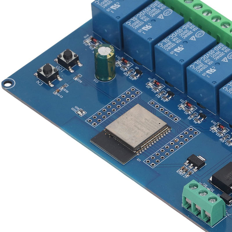  [AUSTRALIA] - Fafeicy 8 Channel Relay Module, 8 Channel Relay Module, ESP32 WiFi Wireless Control BLE Development Board, ESP32-WROOM-32E DC, Surfboard Prototyping Boards
