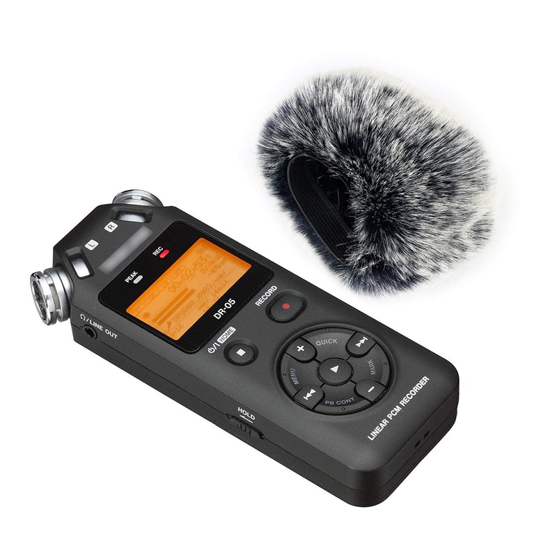  [AUSTRALIA] - YOUSHARES DR05X Windscreen Muff and Foam Compatible with Tascam DR-05X DR-05 Mic Recorders, DR05X Indoor Outdoor Microphone Wind Screen (2 PACK) Windscreen Kit for DR-05