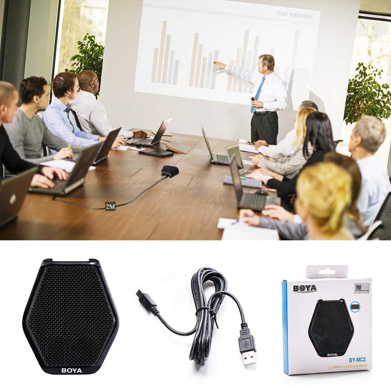  [AUSTRALIA] - BOYA USB Conference Condenser Microphone, Office Laptop PC Computer Microphone for Windows Mac Dictation, Recording, YouTube, Skype, Conference Call