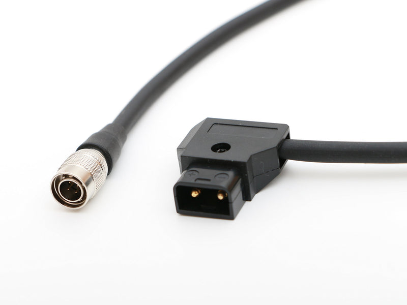  [AUSTRALIA] - Male D-tap to 4pin Hirose Male Power Cable 1.6ft 50cm for ZAXCOM Sound Devices