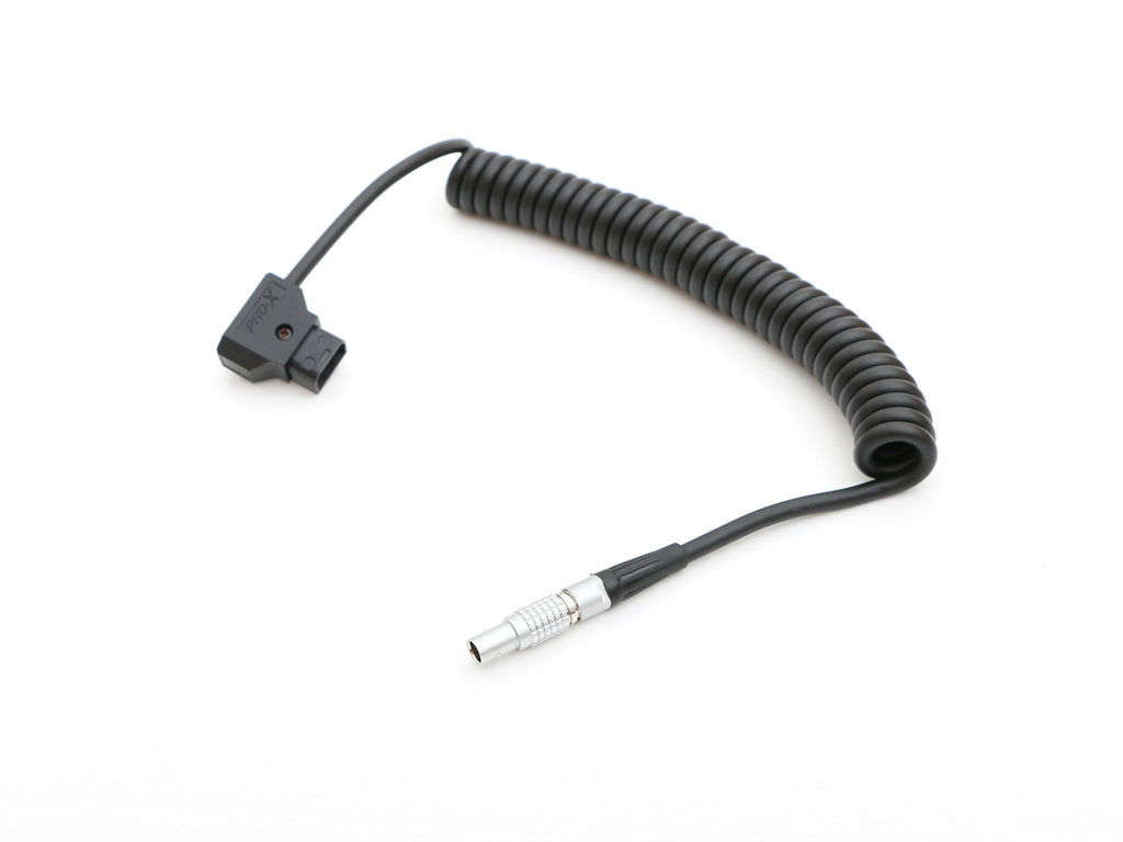  [AUSTRALIA] - Male D-Tap to 0B 2pin Male Coiled Power Cable for Teradek,Bartech,Paralinx,Rtmotion