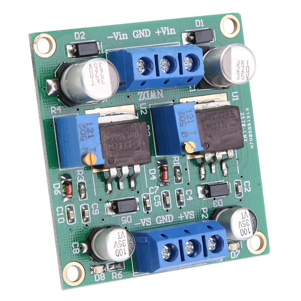  [AUSTRALIA] - Stable Power Module, Linear Adjustable Voltage Regulator Module, LM317/337 Positive and Negative Voltage Regulator Stabilizing Power Module