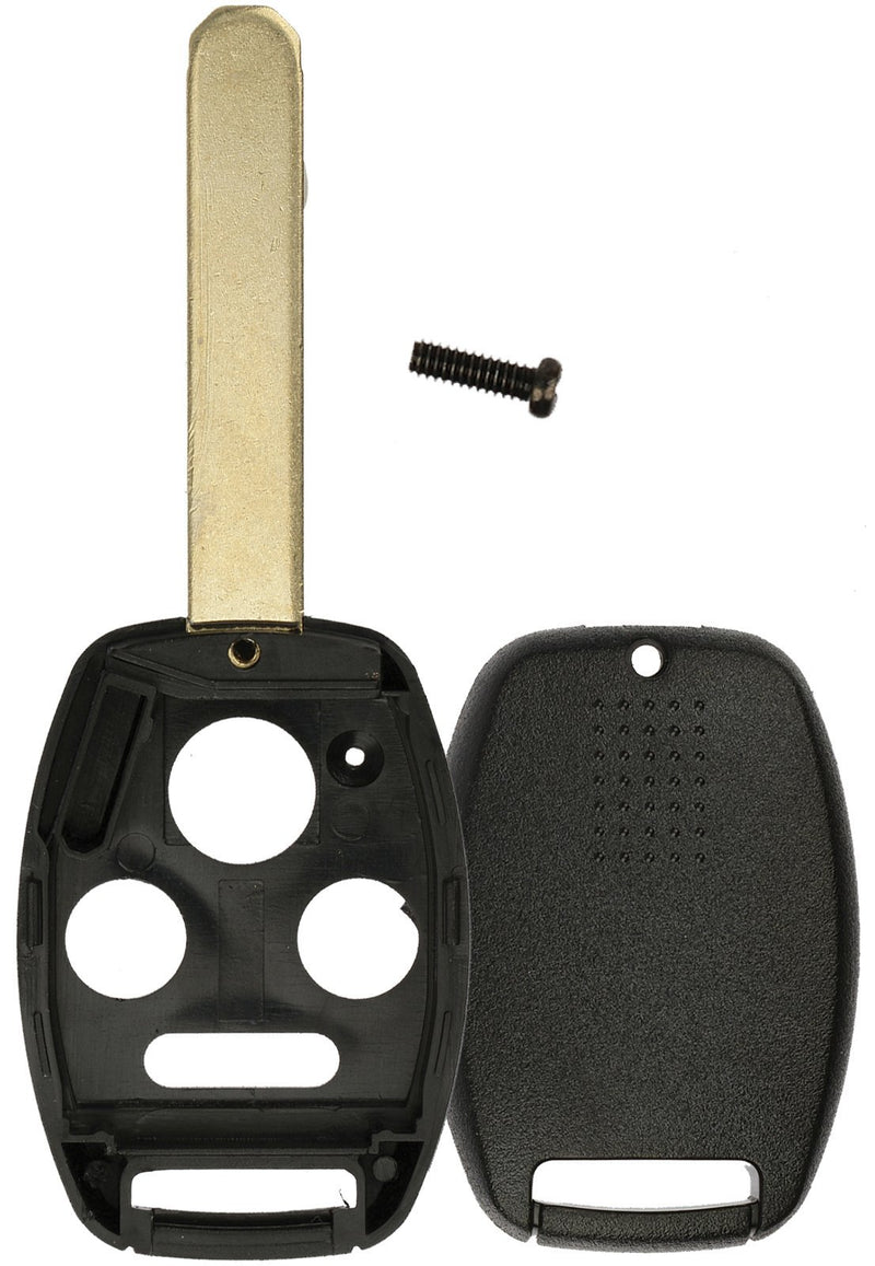  [AUSTRALIA] - KeylessOption Just the Case Keyless Entry Remote Key Fob Shell Cover Blade For Honda Accord CR-V black