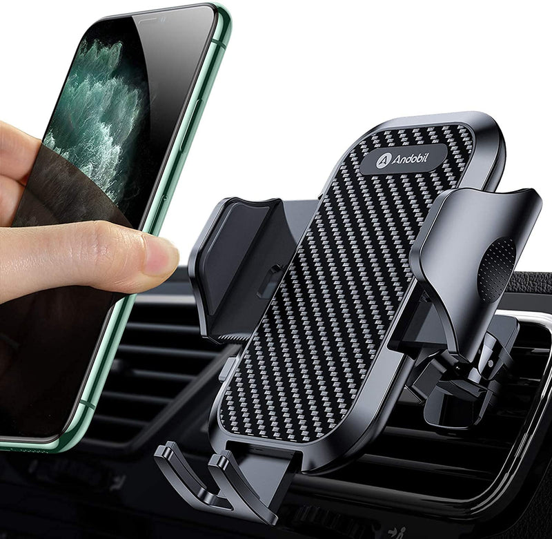  [AUSTRALIA] - andobil Car Phone Holder Mount [2023 Upgraded] Smartphone Air Vent Holder Easy Clamp Hands-Free Compatible with iPhone 11 12 13 14 Pro Max 6 7 8 X XR XS SE Samsung Galaxy S23 Ultra S22 S21 Note 20