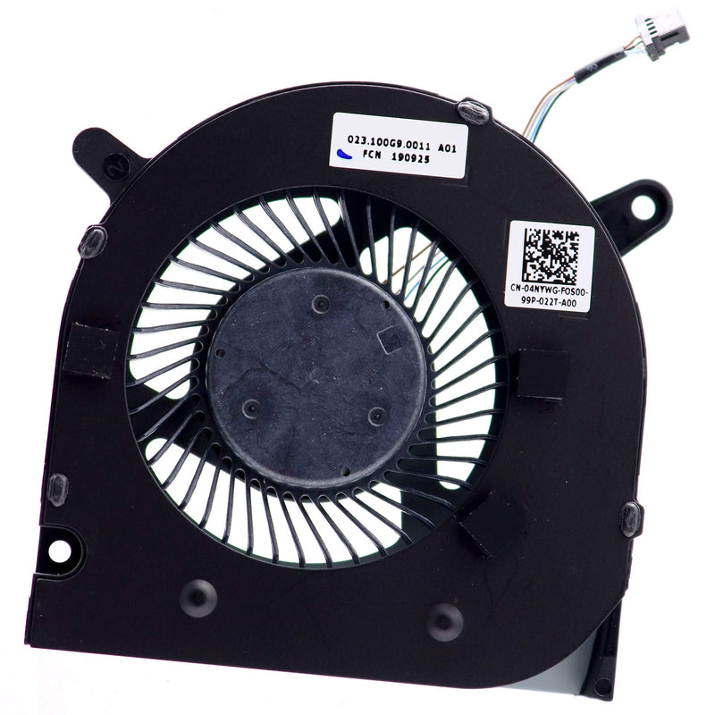  [AUSTRALIA] - Deal4GO DC 5V/0.5A Left Side CPU Cooling Fan 4NYWG 04NYWG FLLK DFS5K12304363B for Dell G3 3590 G3 3500(i7 9th Gen) P89F Gaming Laptop CPU Cooling Fan (Left side)