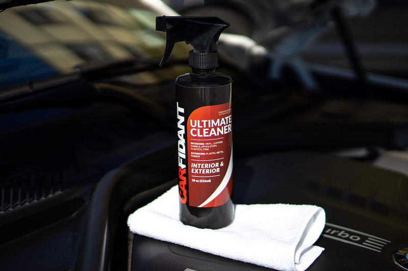  [AUSTRALIA] - Carfidant Ultimate Car Interior Cleaner - Automotive Interior & Exterior Cleaner All Purpose Cleaner for Car Carpet Upholstery Leather Vinyl Cloth Plastic Seats Trim Engine Mats - Car Cleaning Kit 18oz
