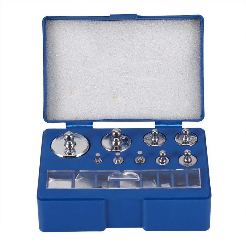  [AUSTRALIA] - Pack of 17 calibration weights, weights scales stainless steel calibration weights set digital scales precision 10mg-100g precision calibration deviation +/- 0.003g scale set