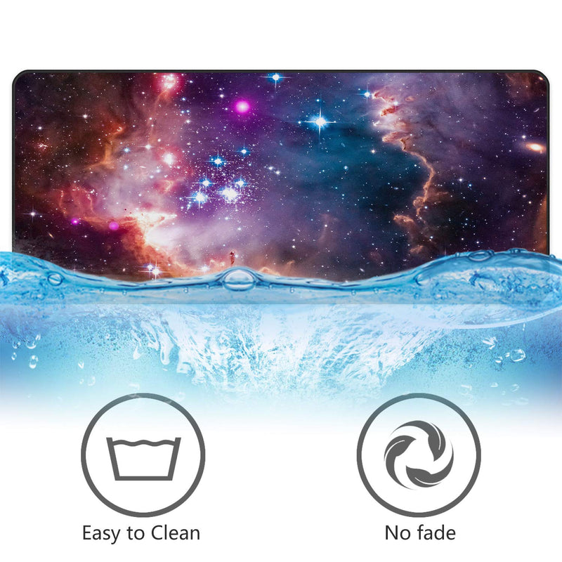 Galaxy Gaming Mouse Pad XL, Extended Large Mouse Mat Desk Pad, Stitched Edges Mousepad, Long Non-Slip Rubber Base Mice Pads (27.6"x11.8"x0.12") 300*700*3mm Galaxy - LeoForward Australia