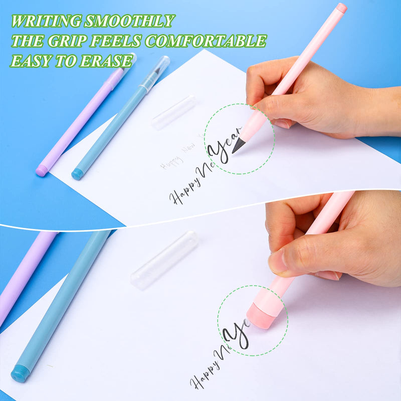  [AUSTRALIA] - Inkless Magic Pencil Everlasting Pencil with Eraser Eternal Pencil Erasable Reusable Pencil with Replacement Nib for Children Writing, Drawing, Drafting, Home Office School Supplies (10) 10