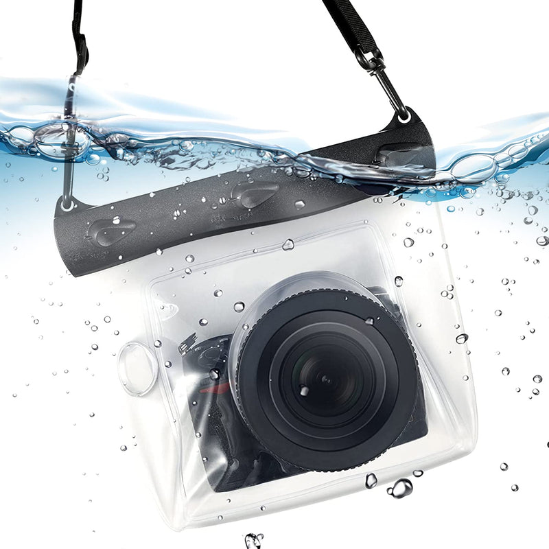  [AUSTRALIA] - Waterproof Camera Bag Case Pouch Dry Bag Housing Case Protector Cover for Underwater Pictures and Photo Taking Compatible with Canon Nikon Sony Sigma Pentax SLR Digital Cameras