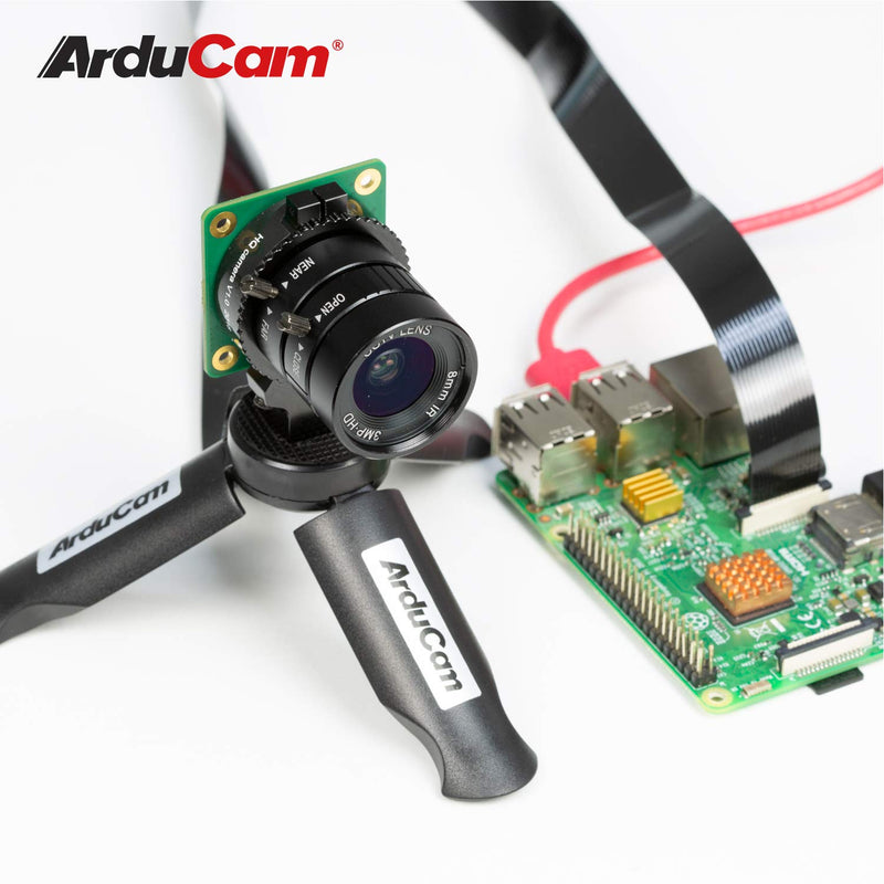  [AUSTRALIA] - Arducam CS Lens for Raspberry Pi HQ Camera, 8mm Focal Length with Manual Focus and Adjustable Aperture Ring