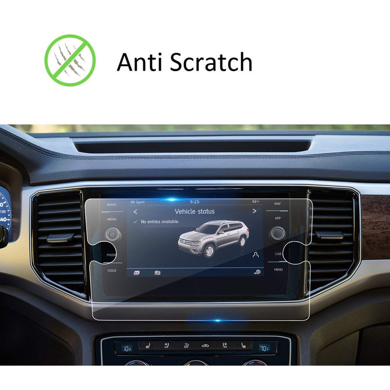 Tempered Glass Screen Protector Compatible with 2018 2019 Volkswagen Atlas,Wonderfulhz,9H Hardness,Anti Scratch,High Definition,VW Touch Screen Car Display Navigation Screen Protector - LeoForward Australia