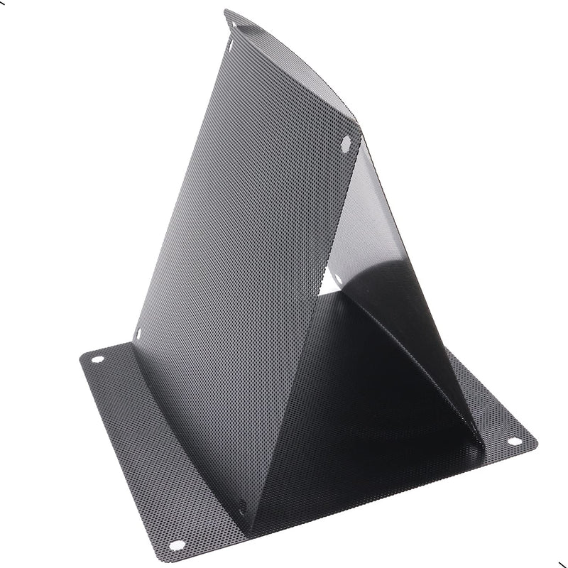  [AUSTRALIA] - ThreeBulls 12 Pcs 80mm PVC Black PC Cooler Fan Dust Filter Dustproof Case Cover Computer Mesh 80mm x 80mm