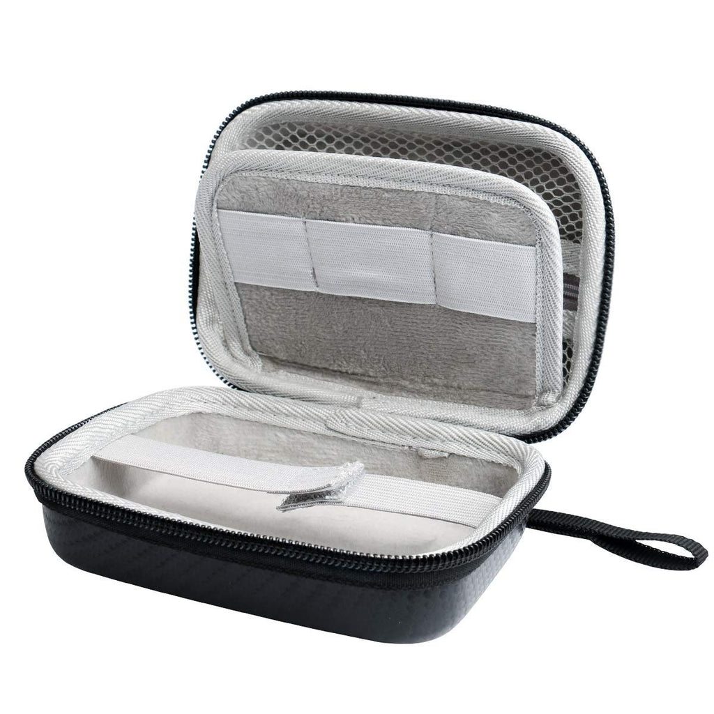  [AUSTRALIA] - Hard Case for Carson MicroBrite Plus Pocket Microscope (MM-300 or MM-300MU) and MicroFlip (MP-250 or MP-250MU) Travel Storage Carrying Include Carabiner and Strap by Jiusion For MM-300 and MP-250