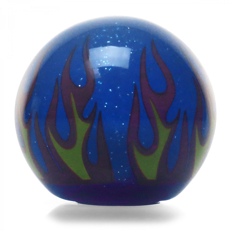  [AUSTRALIA] - American Shifter 298218 Shift Knob (Yellow Smiley Pistons Blue Flame Metal Flake with M16 x 1.5 Insert)