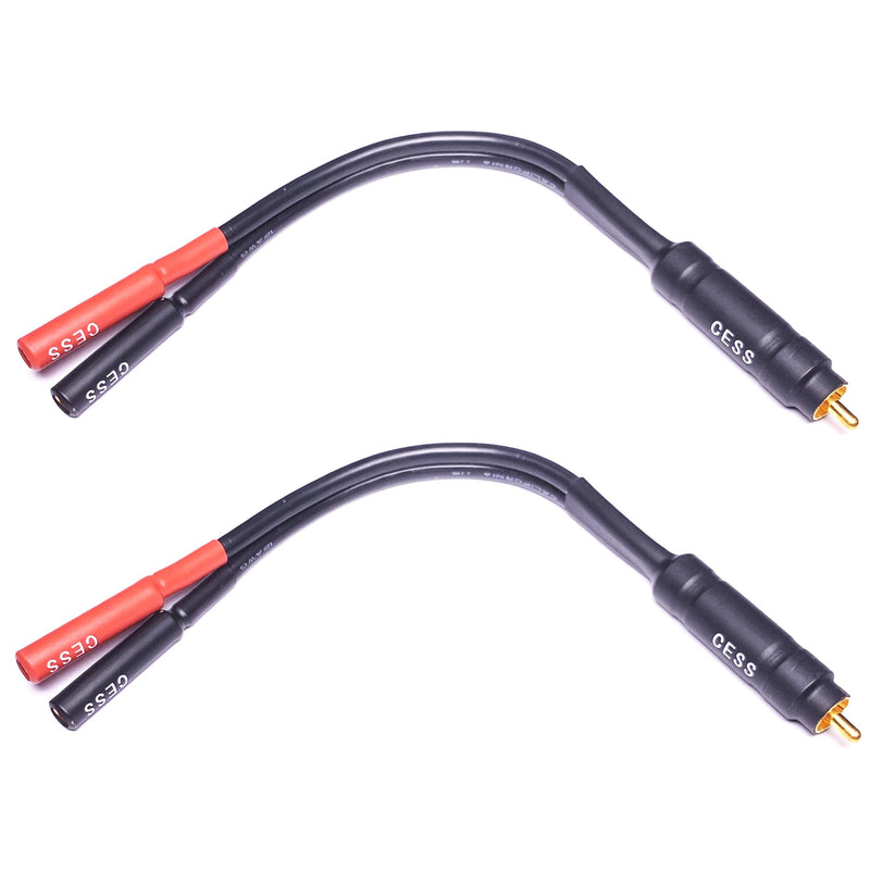 CESS-104 RCA Plug to Female Banana Jack Adapter Cable, 2 Pack - LeoForward Australia