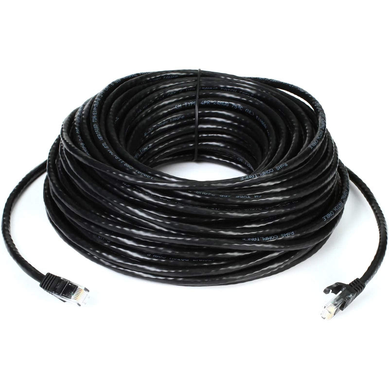  [AUSTRALIA] - Lknewtrend 25FT CAT6 High-Speed 10 Gbps Ethernet Network Cable - RJ45 Internet LAN Solid PoE Wire for IP PoE Security Camera, NVR, Computer, Router, Xbox, TV, Switch (25 Feet, Black) 25 Feet