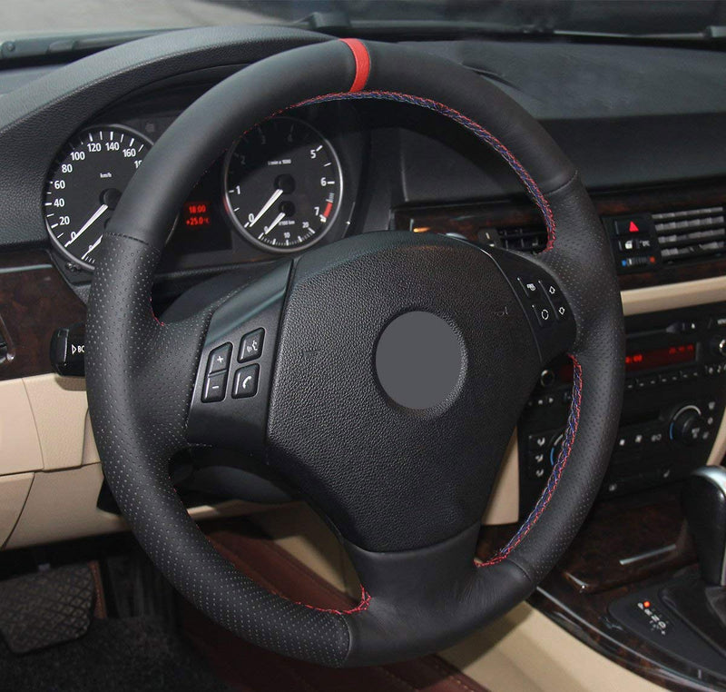 Eiseng DIY Car Steering Wheel Cover for BMW 3 Series E90 E91 E92 E93 320i 325i 328i 330i 335i 2006-2011 Microfiber Leather Interior Accessories DIY Steering Wheel Cover - LeoForward Australia