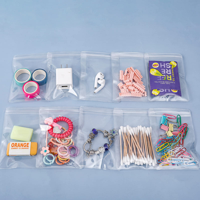  [AUSTRALIA] - Yesesion Cable Storage Bags, 30pcs Clear Plastic Cable Organizer Bags, Portable Heavy Duty Electronics Management Bags for Office Supply, Desk Accessories, Cord, Drawer, Travel (3.5” x 5”, 30 Pack)