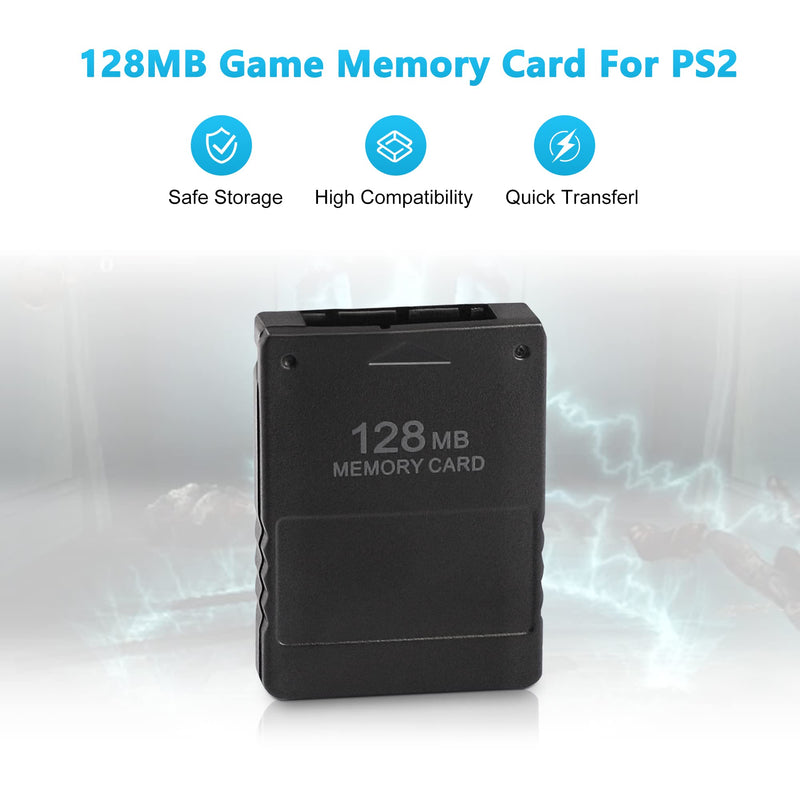  [AUSTRALIA] - Xahpower PS2 Memory Card, 128MB High Speed Memory Card for Sony Playstation 2