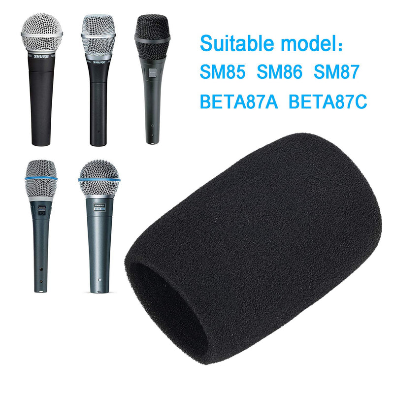  [AUSTRALIA] - Microphone Foam Protector Compatible with Shure BETA87A - Pop Filter for BETA87C, SM87A, SM86, SM85 Mic Like A85WS by YOUSHARES A85WS Foam