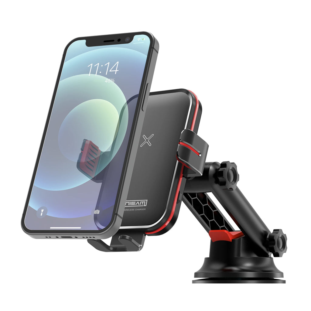  [AUSTRALIA] - ANISAM Wireless Car Charger 15W/10W/7.5W Fast Charging Auto Clamping Car Wireless Charger Air Vent Car Phone Holder Mount Compatible with iPhone 14/14 Pro Max, 13/13 Pro Max/12 Mini/11,Galaxy S21/S20