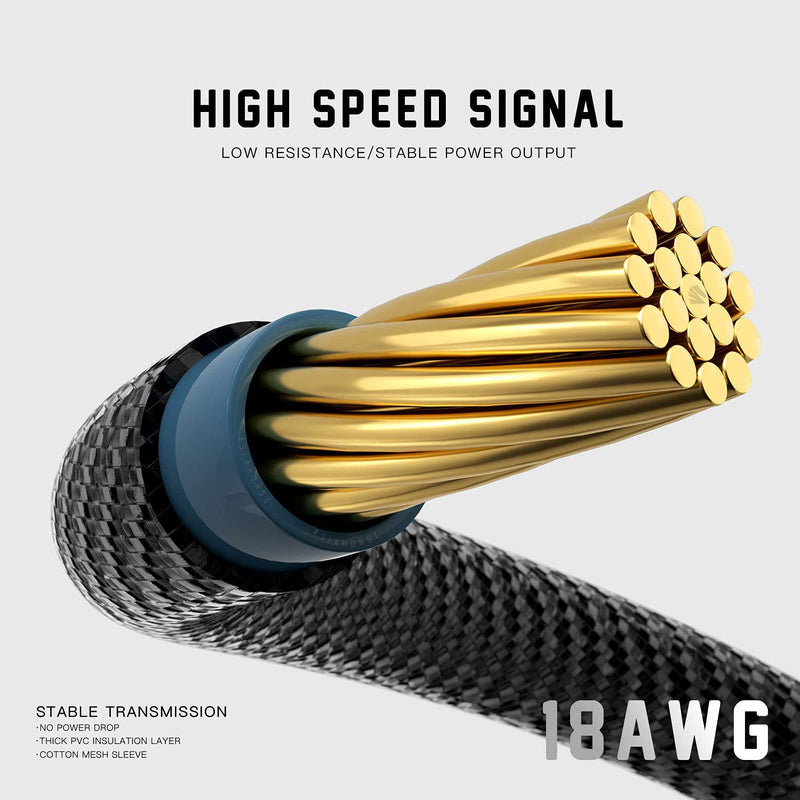  [AUSTRALIA] - Asiahorse 18AWG PSU Asiahorse PSU Cable Extension Sleeved Custom Mod GPU PC Power Supply Soft Braided with Two Color Comb Kit 24P/8P to 6+2P/ 8P to 4+4P 30CM 300MM - Black/Gery 4 packs black-gery