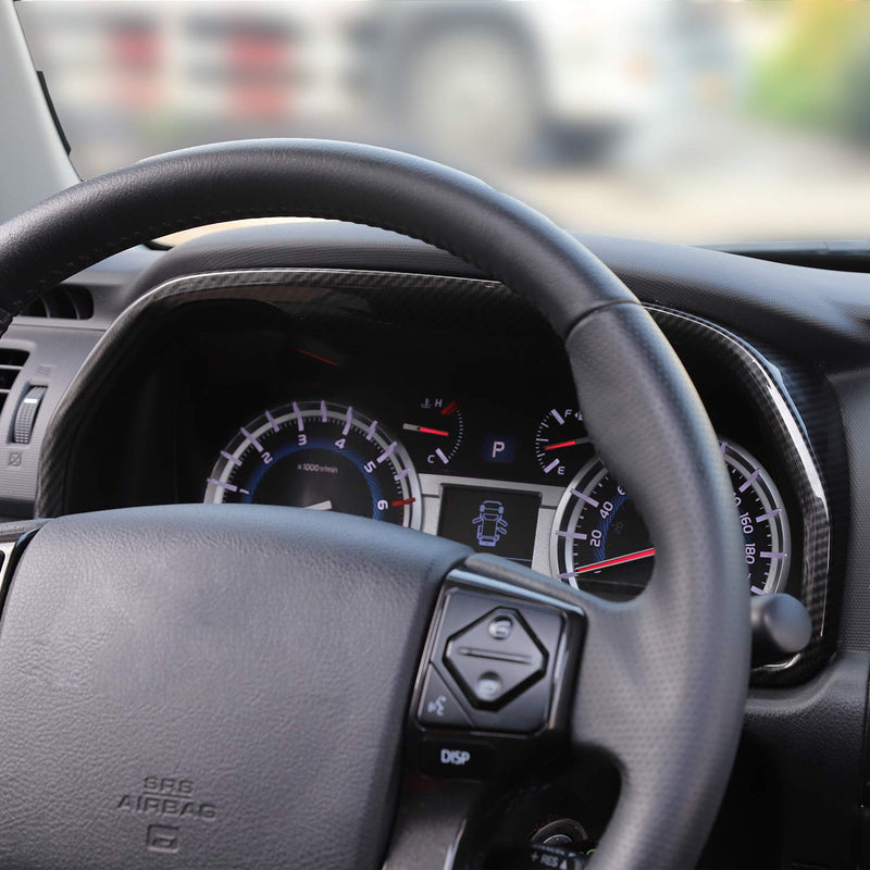  [AUSTRALIA] - JeCar Instruments Panel Cover Dashboard Panel Display Frame Decor Interior Decoration Accessories for Toyota 4Runner 2010-2019, Carbon Fiber Texture
