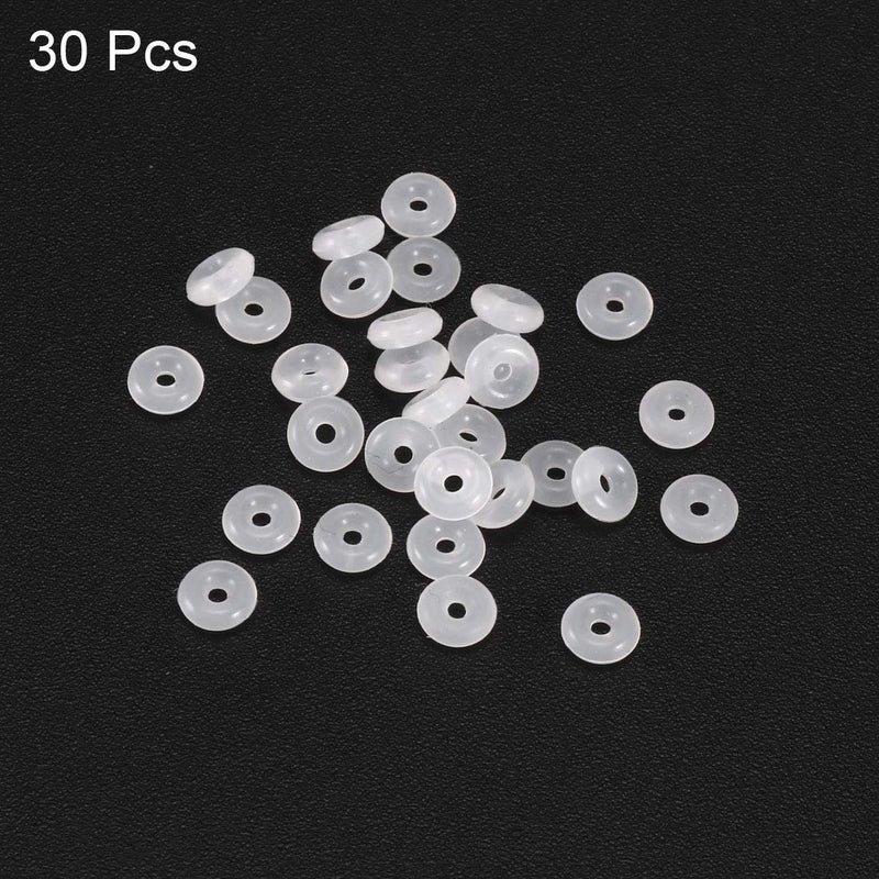  [AUSTRALIA] - uxcell Silicone O-Rings, 4mm OD 1mm ID 1.5mm Width VMQ Seal Gasket for Compressor Valves Pipe Repair, White, Pack of 30 4mmx1mmx1.5mm