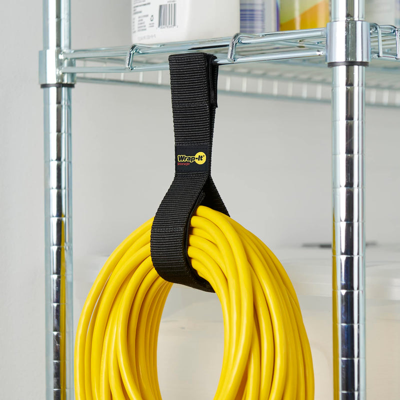  [AUSTRALIA] - Twin-Straps by Wrap-It Storage - 16" (6-Pack) - Hook and Loop Hanging Cable Wrap for Multi-Purpose Cord and Hose Storage 16" (6 Pack)