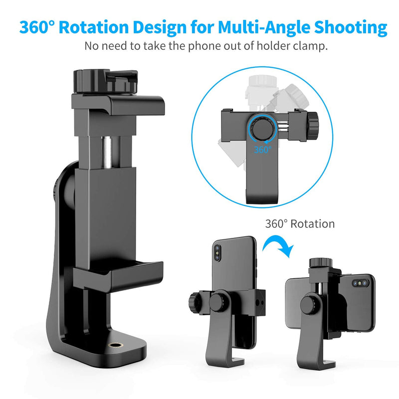  [AUSTRALIA] - Owine Universal Dual Cell Phone Tripod Mount Adapter Premium Smartphone Clamp, Compatible with iPhone,Samsung Galaxy,Note,Lg,All Smartphones Perfectly.Connects to Tripod, Monopod, Selfie Stick