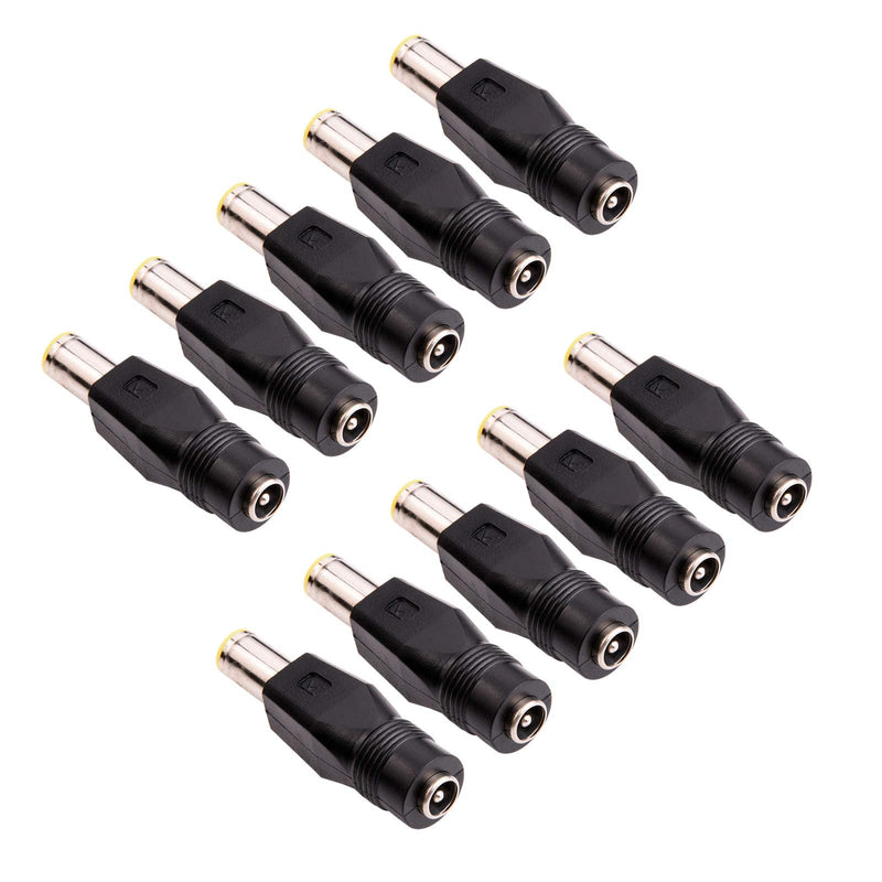  [AUSTRALIA] - iGreely DC 8mm Male to DC 5.5mm x 2.1mm Female Connectors Adapter for Portable Backup Power Station Rechargeable Battery Pack Solar Generators 10Pack 5mm/F - 8mm/M