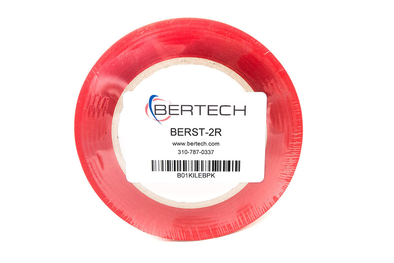  [AUSTRALIA] - Bertech Safety Warning Floor Tape, Red, 2 Inches Wide x 108 Feet Long, 5 Mil Thick, Vinyl Material 2" Wide x 108 Feet Long