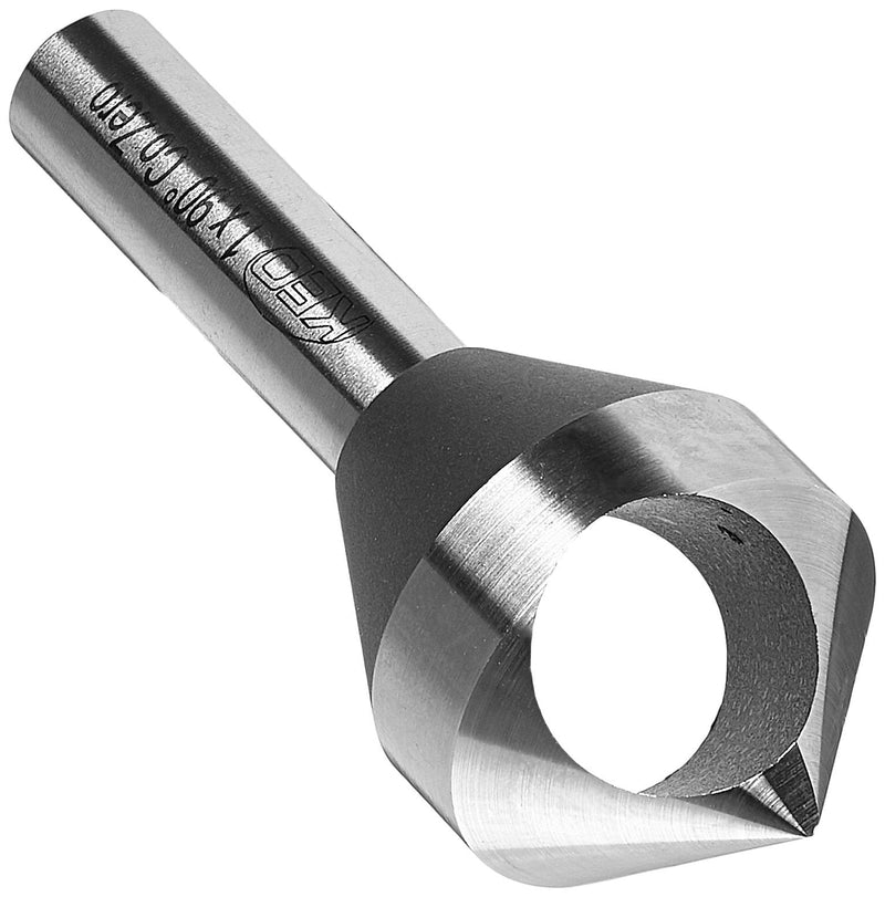  [AUSTRALIA] - KEO Cutters KEO 53525 Cobalt Steel Single-End Countersink, Uncoated (Bright) Finish, 90 Degree Point Angle, Round Shank, 3/8" Shank Diameter, 1" Body Diameter