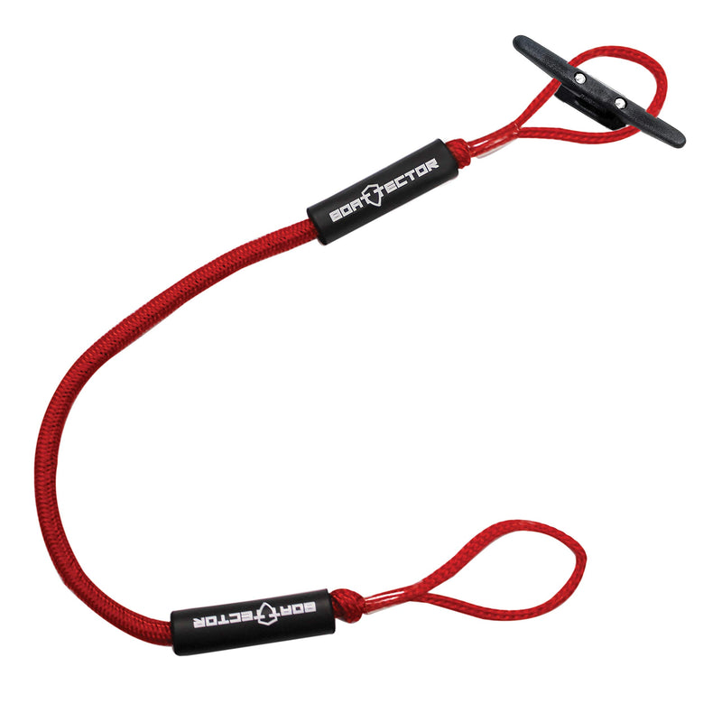  [AUSTRALIA] - Extreme Max 3006.2571 Red 4' BoatTector Bungee Dock Line, Value 2-Pack 4'