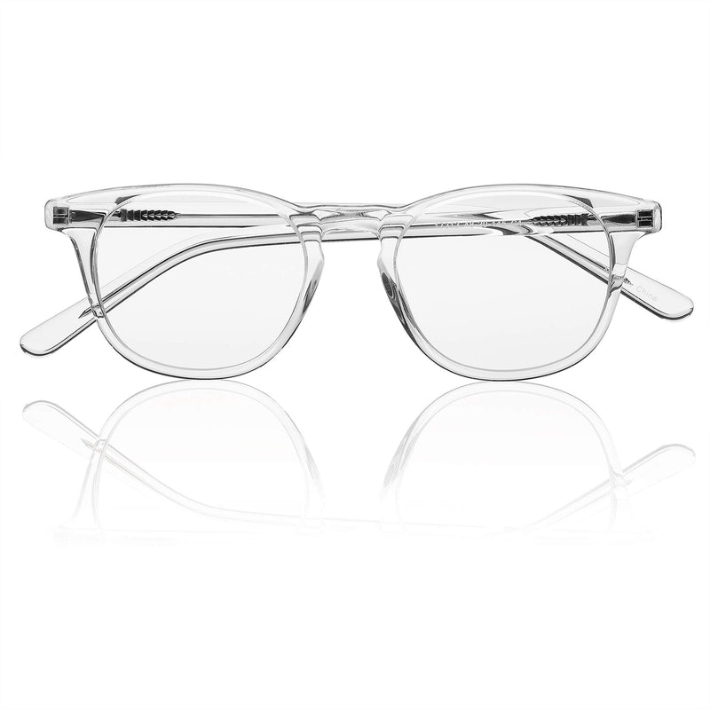  [AUSTRALIA] - KPI Blue Light Blocking Glasses | Eye Protection, Anti Glare Anti-Radiation Computer Reading Glasses | Filter Harmful Light from Digital Devices | Acetate Frame, Clear Lens, No Yellow or Blue Tint