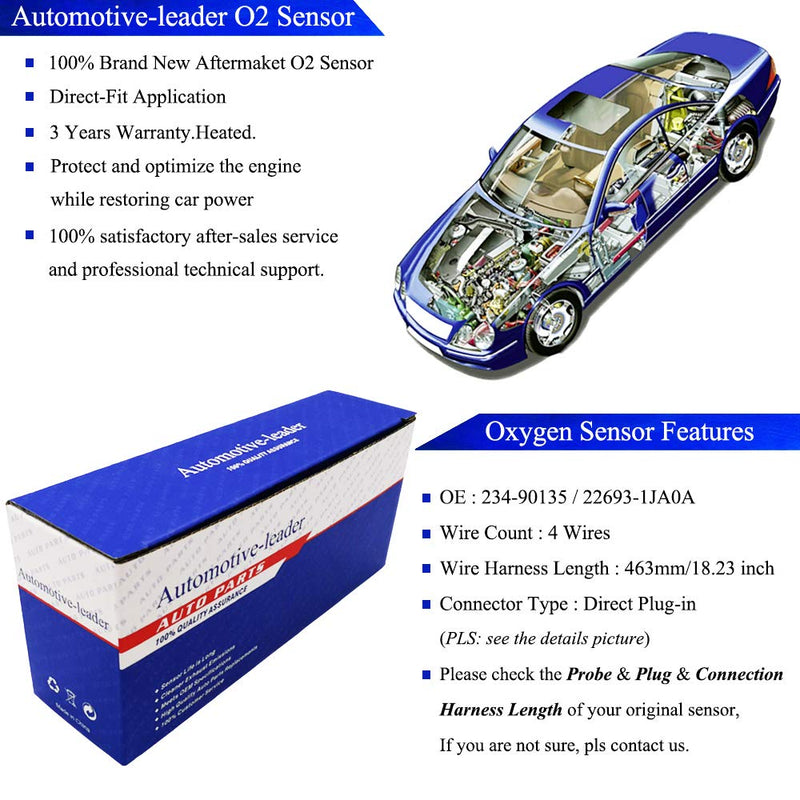  [AUSTRALIA] - Automotive-leader 234-9133 4-Wire Upstream Air Fuel Ratio Oxygen O2 Sensor for 2013-2015 Nissan Altima 2.5L l4 QR25DE, 2017-2018 Nissan Versa Note 1.6L HR16DE 22693-3TA0A 211500-7600