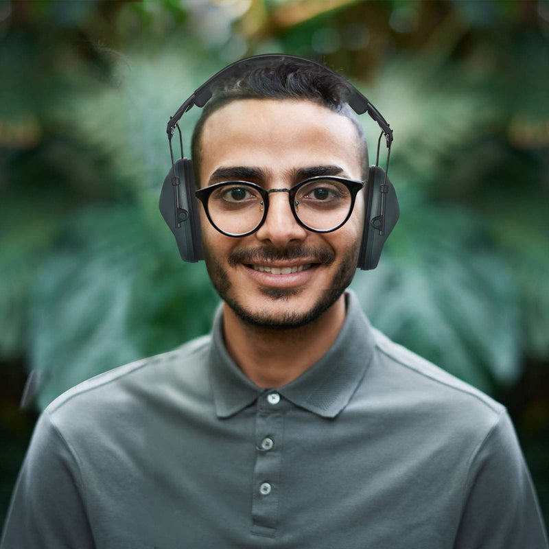  [AUSTRALIA] - Huarui Noise Cancelling Ear Muff for Shooting Hunting, Adjustable Ear Protection Dark Green