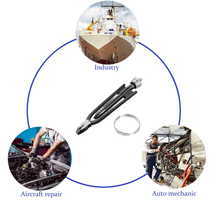  [AUSTRALIA] - 6 Inch Safety Wire Pliers, Wire Twisting Tool Lock Wire Pliers, Wire Twister Tool for Aircraft Auto Industry