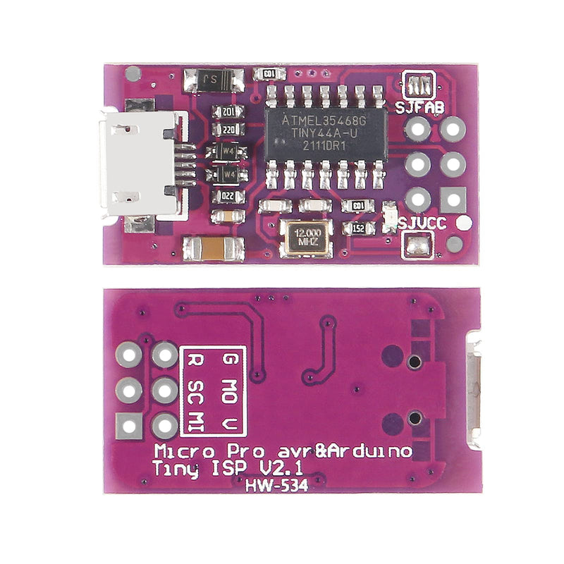  [AUSTRALIA] - AITRIP 5PCS 5V Micro USB Tiny AVR ISP ATtiny44 USBTinyISP Programmer Module for Arduino Bootloader ISP Microcontroller ATTiny45 ATTiny85