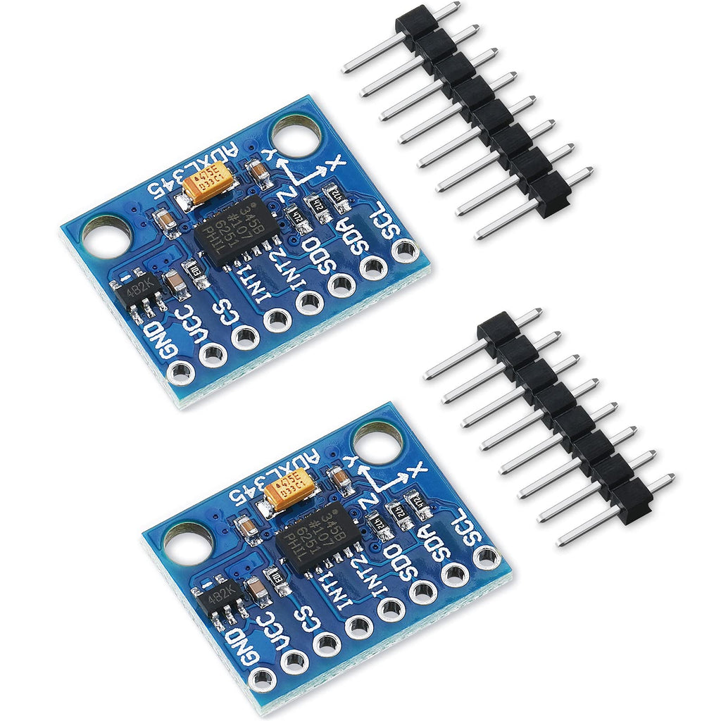  [AUSTRALIA] - 2 Accelerometer ADXL345 3-Axis GY-291 Digital Gravity Sensor Module ADXL345 Digital Accelerometer Module 3 Axis Acceleration Tilt Compatible with Arduino Raspberry Pi