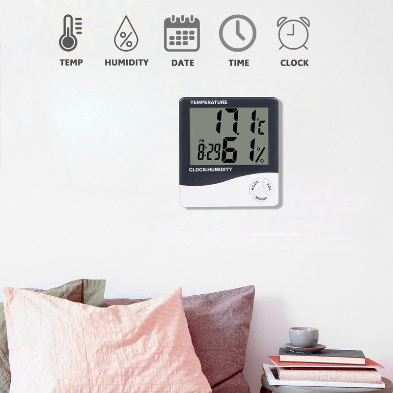  [AUSTRALIA] - Mengshen Digital Hygrometer Thermometer, Indoor Temperature Gauge Meter for Home Office Greenhouse Basement Car Babyroom, TH02
