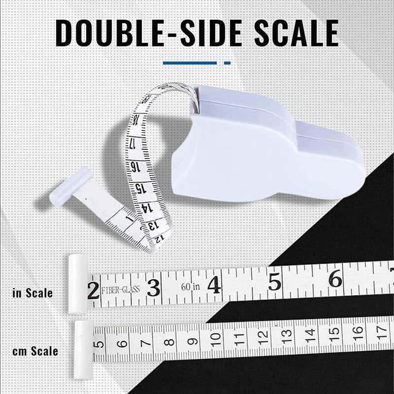  [AUSTRALIA] - Alnorte 2PCS Automatic Telescopic Tape Measure, 60inch Retractable Tape Measure Body Measuring Tape Self-Tightening Body Measuring Ruler for Body Measurement