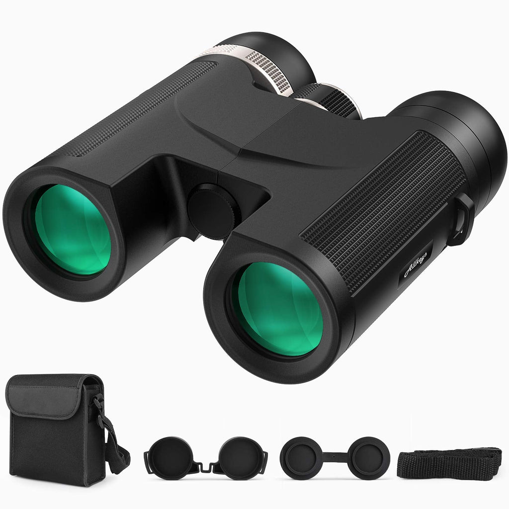  [AUSTRALIA] - Allkeys 12X42 Binoculars for Adults and Kids, HD Professional Waterproof Compact Binoculars for Bird Watching, Hunting, Outdoor Sports, Concerts with BAK4 Prism,FMC Lens,Low Light Night Vision BLack