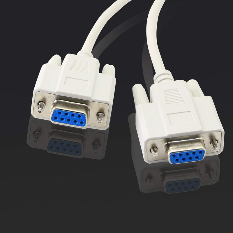  [AUSTRALIA] - 30cm DB9 Y Splitter Cable DB9 9 Pin 1 Male to 2 Female Rs232 Serial Splitter Adapter Straight-Through Cable YOUCHENG for Connect Various Serial Interface Devices