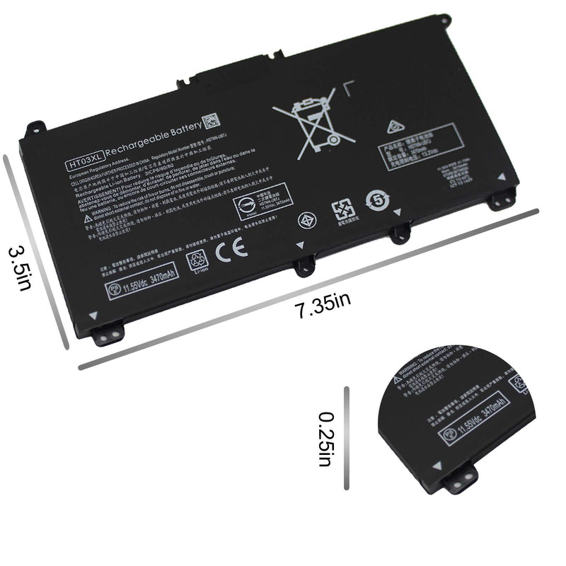  [AUSTRALIA] - HT03XL L11119-855 Laptop Battery for HP Pavilion 14-CE 14-CF 14-DF 15-CS 15-DA 15-DB 15-DW 17-by 17-CA Series 15-CS0053CL 15-DW0033NR 15-DA0014DX L11421-542 L11421-2C2 HSTNN-UB7J HSTNN-DB8R HT03041XL